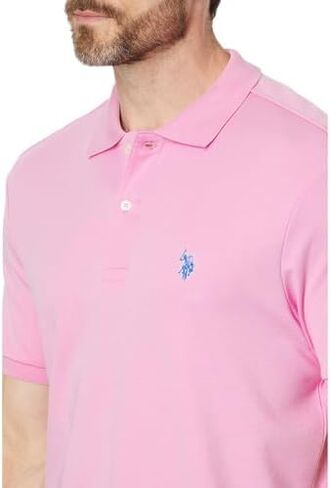 U.S. POLO ASSN. Men's Solid Interlock Polo in Saudi Arabia