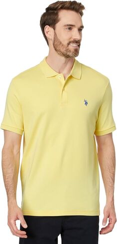 U.S. POLO ASSN. Men's Solid Interlock Polo in Saudi Arabia