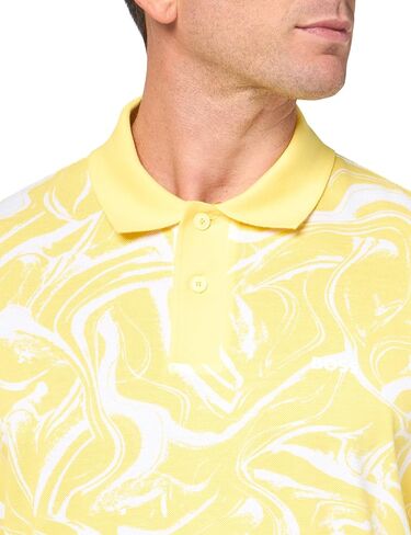 BOSS Men's Printed Cotton Short Sleeve Polo Shirt in Saudi Arabia