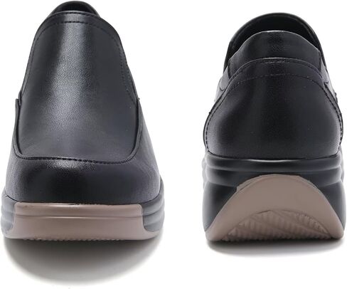 Women's Classic Loafers Leather Slip-ons Chunky Platform Penny Shoes in Saudi Arabia