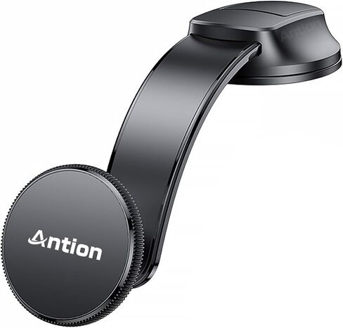 Antion لحامل السيارة MagSafe، حامل الهاتف المغناطيسي للسيارة، حامل الهاتف الخلوي في السيارة، ذراع سبائك التيتانيوم ذو الذاكرة القابلة للانحناء للوحة القيادة والزجاج الأمامي، مناسب لجميع أنواع السيارات in Saudi Arabia
