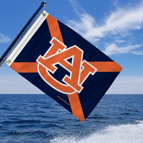 علم ولاية ألاباما NCAA Auburn Tigers Alabama مقاس 3 × 5 بوصات من جانب واحد - داخلي أو خارجي - ديكور منزلي من Rico Industries NCAA in Saudi Arabia