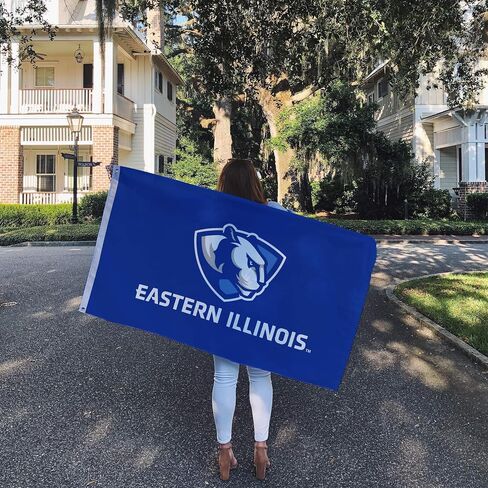 Desert Cactus Eastern Illinois University Flag EIU Panthers Flag Banners 100% Polyester Indoor Outdoor 3x5 feet Flags (Style 1) in Saudi Arabia