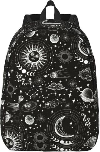 Cute Cat Backpack Laptop Bag Durable Canvas Capacity Large Cute Backpacks Travel Bag - Medium in Saudi Arabia