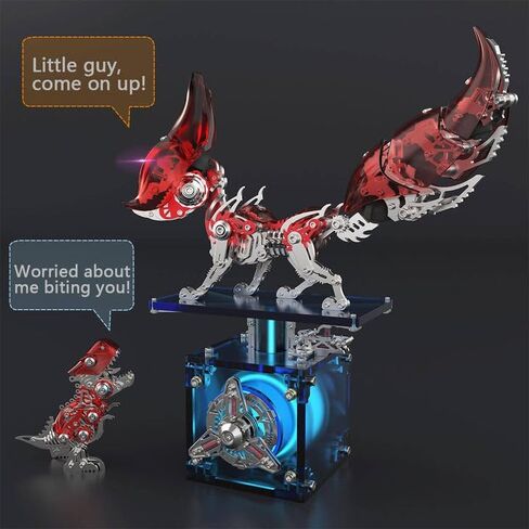 Anglerfish 3D Metal Puzzles for Adults, Assembly Model Kit, Steampunk DIY Ornament,Jigsaw Crafts Brain Teaser, Perfect Room Decor and Gift Choice(700+PCS, with Base) in Saudi Arabia