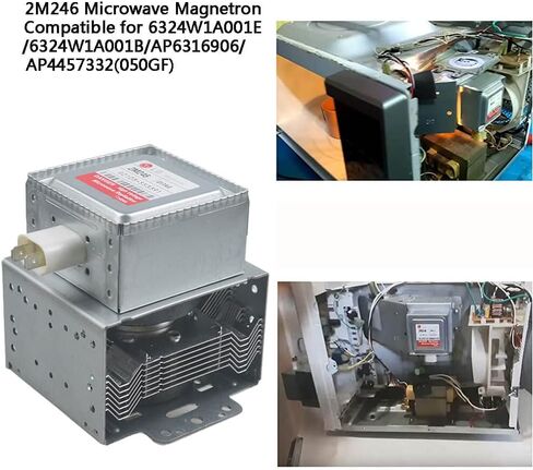 أنبوب مغناطيسي للميكروويف 2M246 متوافق مع 6324W1A001E/6324W1A001B/AP6316906/AP4457332(050GF) in Saudi Arabia