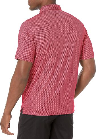 Cutter & Buck Men's Drytec UPF 50 Lightweight Pike Mini Pennant Print Polo Shirt in Saudi Arabia