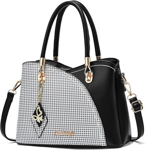 Tote Handbag Triple Compartments Bag Satchel Top Handle Shoulder Crossbody Purse in Saudi Arabia