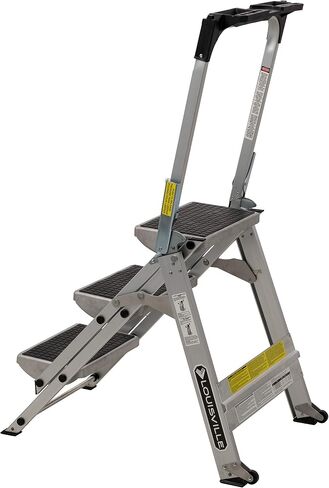 Louisville ladder Foot Step Stool, 300-Pound Capacity L-2011-02 Stocking stepstool, 2-feet, Silver in Saudi Arabia