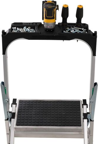 Louisville ladder Foot Step Stool, 300-Pound Capacity L-2011-02 Stocking stepstool, 2-feet, Silver in Saudi Arabia