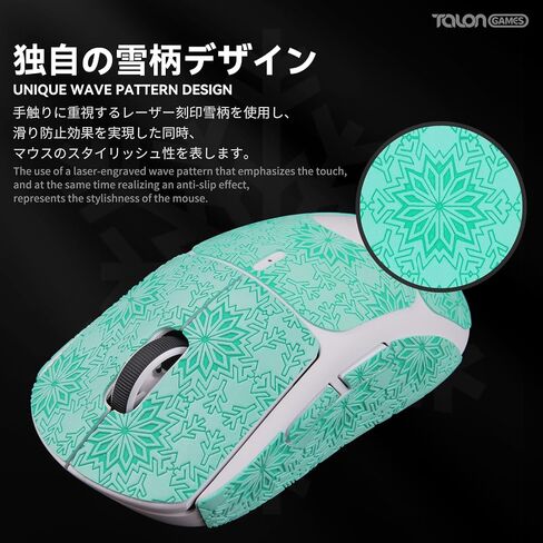 Mouse Anti Slip Grip Tape, Compatible with Logitech G Pro X Superlight, Superlight 2 Wireless Gaming Mouse Skins, Snow Pattern, Sweat Resistant, Cut to Fit, Easy to Apply (Pink) in Saudi Arabia