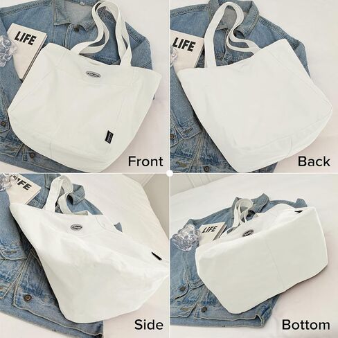 Nylon Tote Bag Women Ladies Casual Shoulder Bag Large Top Handle Handbag for Work Shopping College Travel in Kuwait