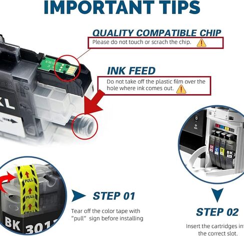 LC3013BK LC3013XL LC3013 XL Black Printer Ink Cartridge Replacement for Brother LC 3013 LC3011 LC-3013 XL Ink Compatible with Brother MFC-J491DW MFC-J497DW MFC-J690DW MFC-J895DW（2 Black）… in Kuwait