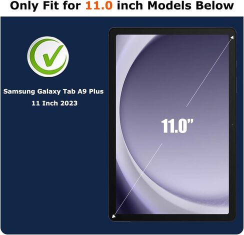 【عبوتان】 واقي شاشة لجهاز Samsung Galaxy Tab A9 Plus 5G Tablet 11 بوصة 2023 (SM - X210 / X216 / X218) مع طبقة من الزجاج المقوى سهلة التركيب وخالية من الفقاعات 9H in Kuwait
