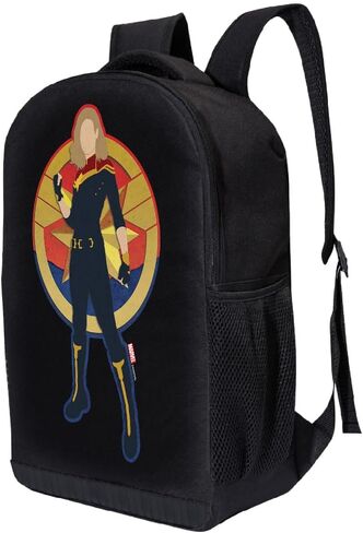 Marvel Captain The Girls Backpack - Stylish School & Travel Knapsack Kids Bookbag with Laptop Sleeve (Captain 2) in Saudi Arabia