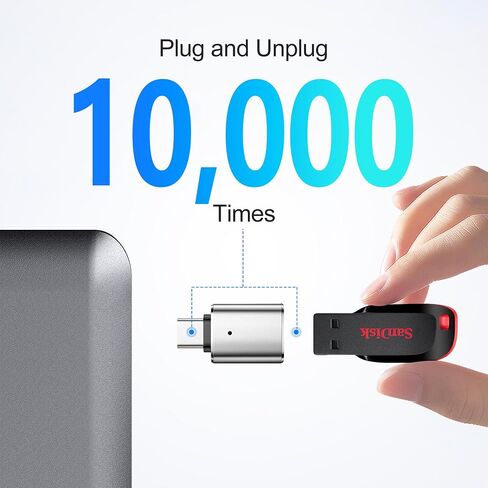 حزمة محول HianDier USB إلى USB C مكونة من 3 محولات USB C إلى USB من الألومنيوم للشحن ومزامنة البيانات من النوع C إلى USB لأجهزة iPhone 15 Pro Max Plus، وMacBook Pro Air، وSamsung Galaxy، وiPad-أسود/فضي/ذهبي in Saudi Arabia