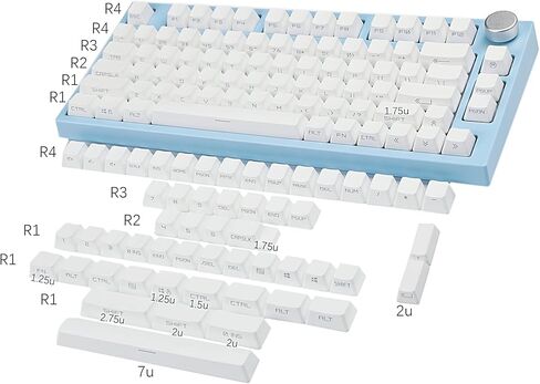 YMDK 133 Key Carbon PBT Double Shot Side-lit Shine Through Backlit keycaps OEM Profile for MX Mechanical Keyboard 108 96 87 NJ80 KBD67 ID80 84 68 64 in Kuwait