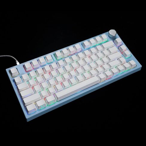 YMDK 133 Key Carbon PBT Double Shot Side-lit Shine Through Backlit keycaps OEM Profile for MX Mechanical Keyboard 108 96 87 NJ80 KBD67 ID80 84 68 64 in Kuwait