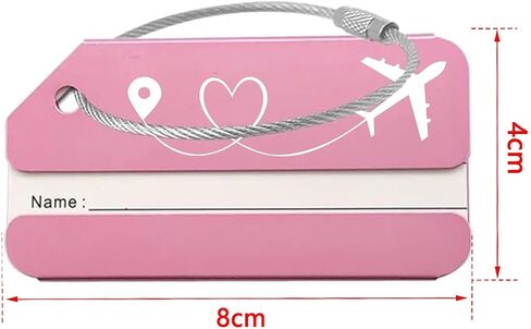 Adventure Begins Metal Luggage Tag - Stylish Travel Accessory for Globetrotters, Perfect Wedding, Birthday & All Occasion Gifts (Black) in Saudi Arabia