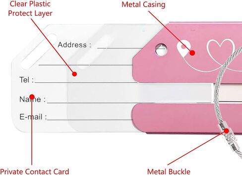 Adventure Begins Metal Luggage Tag - Stylish Travel Accessory for Globetrotters, Perfect Wedding, Birthday & All Occasion Gifts (Black) in Saudi Arabia