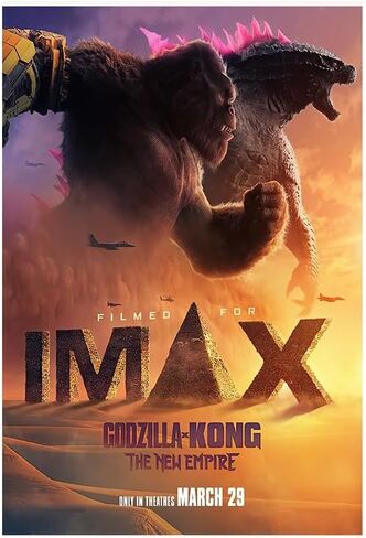 Godzilla X Kong Poster The New Empire Posters Canvas Wall Art Movie Poster HD Print on Canvas Painting Wall Picture for Living Room Home Decor Boy Gift 12x18 inch in Saudi Arabia