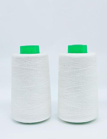 15000FT Cone of White Cotton Thread for Sewing Machines and Hand Sewing in Kuwait