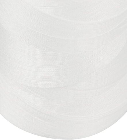 15000FT Cone of White Cotton Thread for Sewing Machines and Hand Sewing in Kuwait