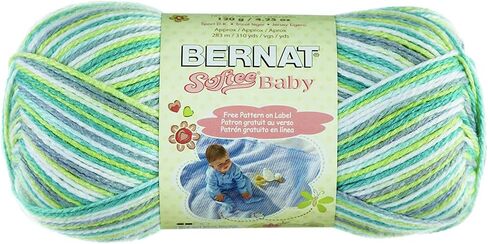 Bernat Softee Baby Yarn 3 Pack Bundle Includes 3 Patterns DK Light Worsted #3 in Saudi Arabia