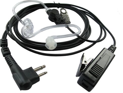 سماعة أذن راديو اتجاهين لموتورولا GP300 CP040 CP140 CP185 CP200 CP200D PR400 CLS1110 CLS1410 RMU2040 2 Pin PTT أنبوب صوتي سري Mic in Kuwait