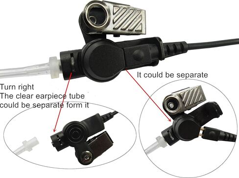 سماعة أذن راديو اتجاهين لموتورولا GP300 CP040 CP140 CP185 CP200 CP200D PR400 CLS1110 CLS1410 RMU2040 2 Pin PTT أنبوب صوتي سري Mic in Kuwait