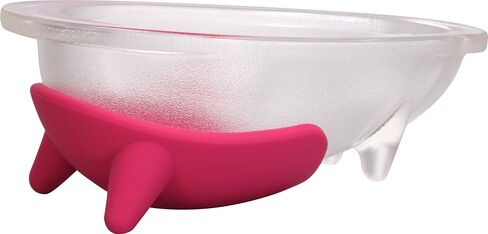 Hario "Wanco" Glass Dog Bowl, 150ml, Cherry Pink in Saudi Arabia