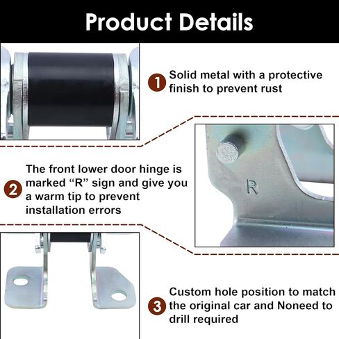 55113660AC Passenger Side Upper Door Hinge Front Right,Compatible with 2013-2023 Dodge Charger Durango,Chrysler 300,Jeep Grand Cherokee in Saudi Arabia