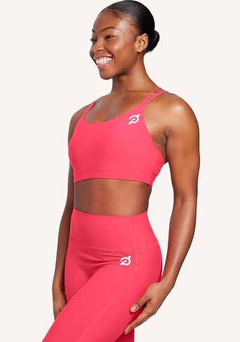 Peloton Padded Strappy Sports Bra, Low-Medium Support Activewear for Women for Daily Workouts or Casual Wear in Kuwait