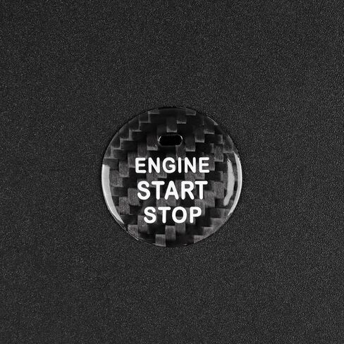 AIRSPEED Carbon Fiber Car Engine Start Button Sticker for Lexus IS250 IS200 IS300 ES350 ES330 GS350 GS300 NX300 NX200T RX350 RX300 LX RC (Red) in Saudi Arabia