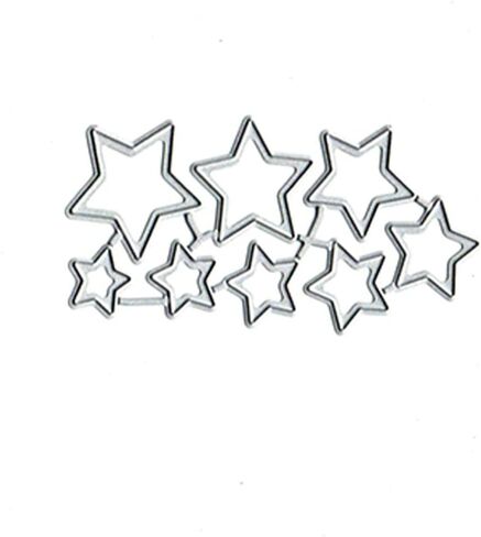 8 قطع من قوالب قطع معدنية لنجوم عيد الميلاد، 8 قطع من قوالب قطع نجوم عيد الميلاد، استنسل مقطوعة يدويًا، بطاقات قصاصات تزيينية، قوالب ورقية مزخرفة لصنع بطاقات الألبومات in Kuwait