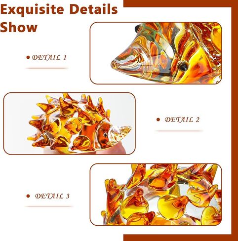H&D HYALINE & DORA Set of 6 Blown Glass Conch Figurine Miniature Sea Animals Collectible Figurine Tiny Crystal Conch Statues for Tables, Desks Home Decor in Kuwait