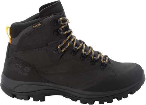 Jack Wolfskin Men's Rebellion Texapore Mid M Hiking Shoe, Phantom/Burly Yellow XT, 13 in Saudi Arabia