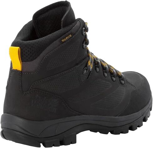 Jack Wolfskin Men's Rebellion Texapore Mid M Hiking Shoe, Phantom/Burly Yellow XT, 13 in Saudi Arabia