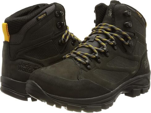 Jack Wolfskin Men's Rebellion Texapore Mid M Hiking Shoe, Phantom/Burly Yellow XT, 13 in Saudi Arabia