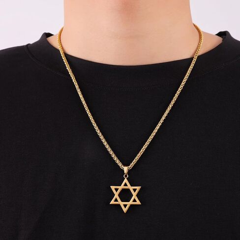 Fiusem Gold Plated Wheat Chain Necklace for Men, 2.5mm Mens Chain Necklaces, Stainless Steel Necklace Chains for Men and Women, Men Necklace Chain 16-28 Inch in Saudi Arabia