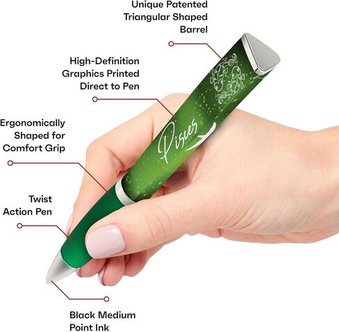 قلم حبر جاف بعلامة زودياك (قلم واحد، 3 جوانب) هدية قلم زودياك، تصميم كوكبة أقلام رائعة، هدايا زودياك أقلام جميلة - أقلام فاخرة هدايا تنجيم رائعة للنساء والرجال (قلم السرطان) in Kuwait