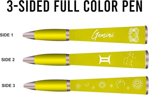Zodiac Sign Ballpoint Pen (1 Pen, 3-Sided) Zodiac Pen Gift, Cool Pens Constellation Design, Zodiac Gifts Pretty Pens - Fancy Pens Great Astrology Gifts for Women and Men (Cancer Pen) in Saudi Arabia