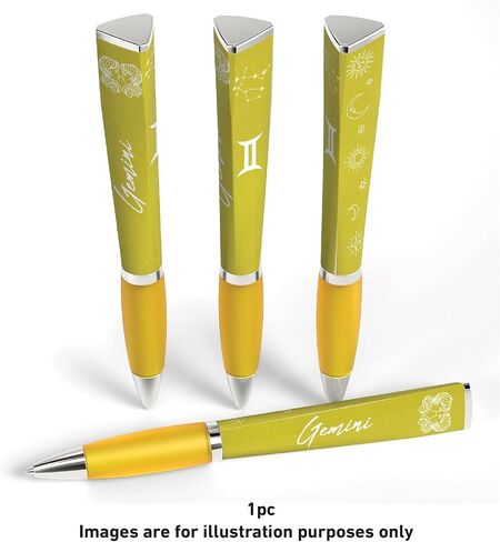Zodiac Sign Ballpoint Pen (1 Pen, 3-Sided) Zodiac Pen Gift, Cool Pens Constellation Design, Zodiac Gifts Pretty Pens - Fancy Pens Great Astrology Gifts for Women and Men (Cancer Pen) in Saudi Arabia