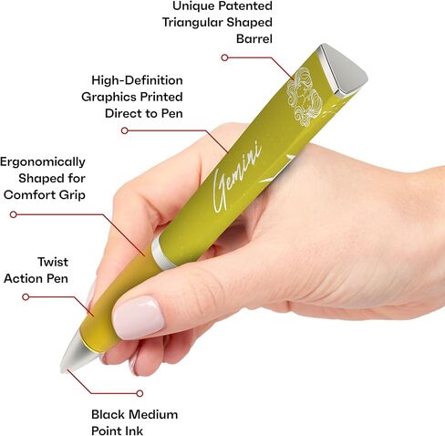 Zodiac Sign Ballpoint Pen (1 Pen, 3-Sided) Zodiac Pen Gift, Cool Pens Constellation Design, Zodiac Gifts Pretty Pens - Fancy Pens Great Astrology Gifts for Women and Men (Cancer Pen) in Saudi Arabia