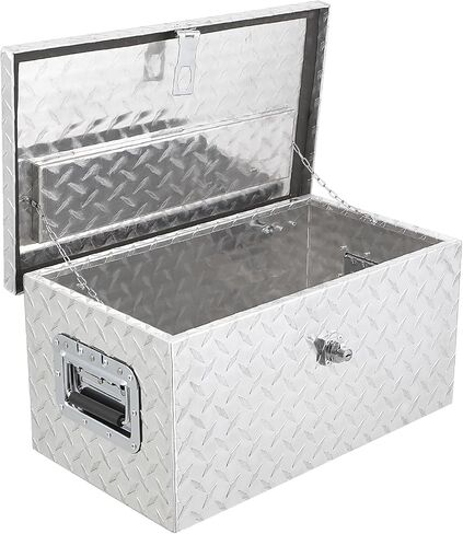 Garvee 20 Inch Aluminum Diamond Plate Tool Box With Lock and Keys, Heavy Duty Waterproof Truck Storage Organizer Chest for Pick Up Truck Bed, Rv Trailer/Van With Side Handle in Saudi Arabia
