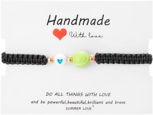 xam للجنسين كرة القدم كرة القدم الرجبي البيسبول مضفر الأساور الرياضية قابل للتعديل الأساور الرياضية مع بطاقة اليدوية مطرز الكرة سحر الأساور للنساء الرجال الرياضة تفضل الهدايا in Kuwait