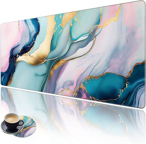 Extended Large Gaming Mouse Pad with Stitched Edges, XXL Mouse Pad Large (31.5x11.8 Inch) w/Brilliant Design, Desk Mat Keyboard Pad with Anti Slip Base, Multifunctional Desk Pad - Beach Starfish in Saudi Arabia