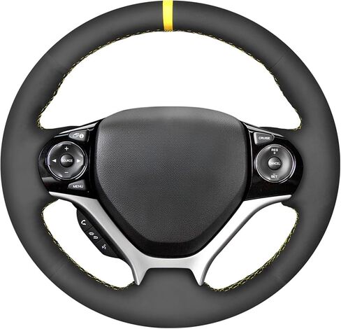 MEWANT Steering Wheel Cover for Honda Civic 9 2012 2013 2014 2015 / Steering Wheels Accessories for Honda Civic 9 in Saudi Arabia