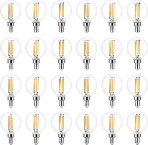 لمبة إضاءة LED Sigalux G16.5 60W، 6 عبوات، قابلة للتعتيم، قاعدة E12، 2700K أبيض دافئ، للثريات، مروحة السقف، قلادة، 500 لومن in Saudi Arabia