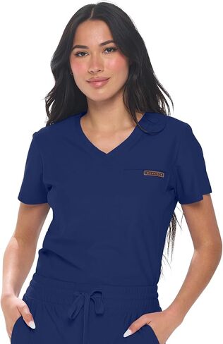 Womens Scrub Top Max Stretch Tuck-in One Pocket Scrub Top for Women in Saudi Arabia